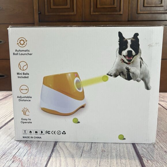 Automatic Dog Ball Launcher 10ft 20ft or 30ft Indoor Outdoor One Ball - Picture 8 of 9